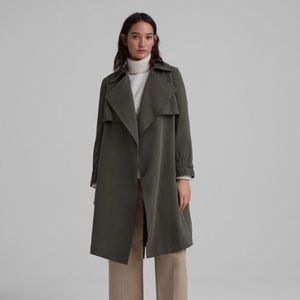 Elima Olive Green Trench Coat/ Women’s Jacket
